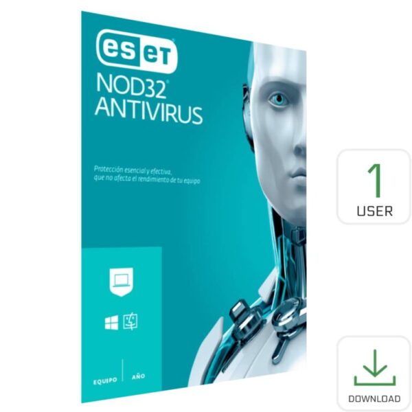 Eset Nod32 Antivirus 1 Pc 1 Año