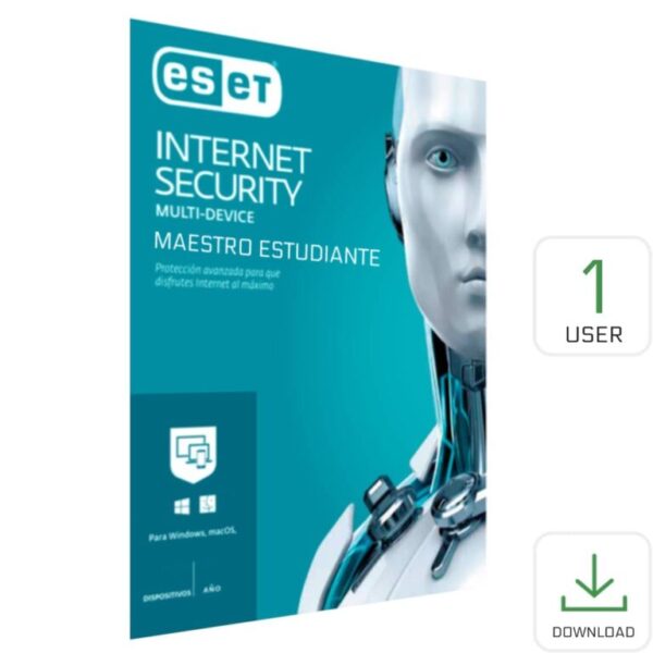 Eset Internet Security 1 User 1 Año Maestro Estudiante