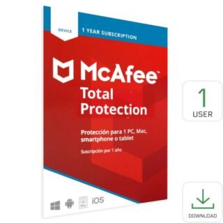 McAfee Total Protection 1 User 1 Año EDICIÓN GLOBAL