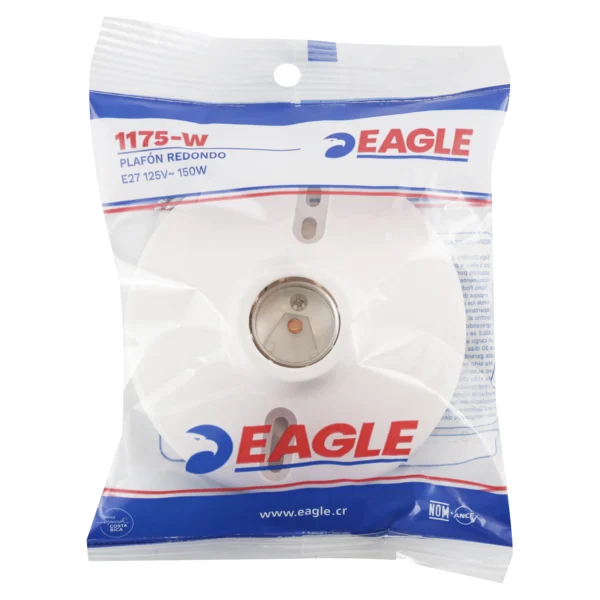 Plafonera Normal E27 Blanca - Eagle Electric